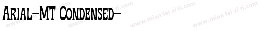 Arial-MT Condensed字体转换